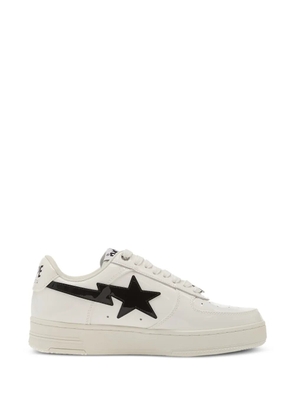 A BATHING APE® Bape Sta patent-leather sneakers - White