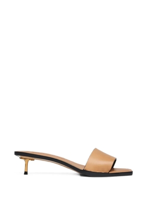 Nanushka Ibiron studded square-toe sandals - Brown
