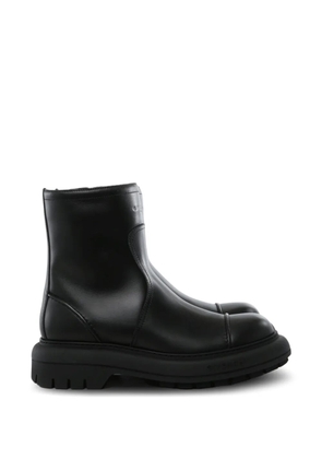 Givenchy logo-embossed leather boots - Black
