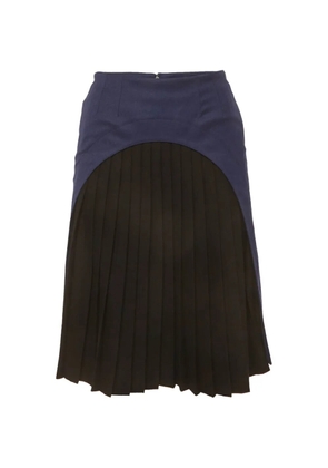 Fendi Pre-Owned pleated panel mini skirt - Blue