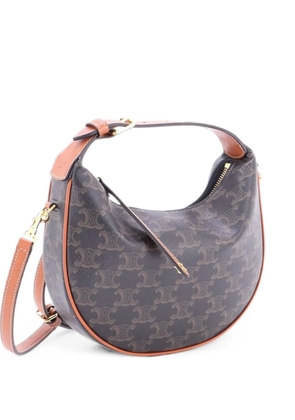 Celine Pre-Owned Lulu Bag Triomphe Coated Canvas Teen hobo bag - Brown
