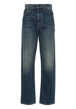 KHAITE high-waisted straight-leg jeans - Blue