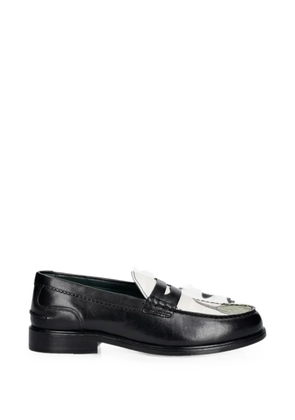 Clarks Originals Craftmaster graphic-print leather loafers - Black