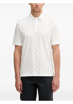 Armani Exchange logo-print polo shirt - White