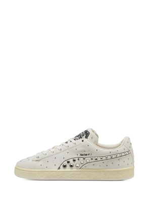 PUMA x SINCLAIR Suede Worn stud-embellished sneakers - Neutrals