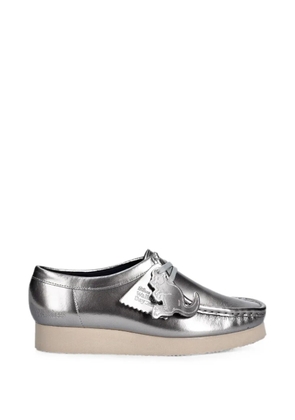 Clarks Originals Wallabees metallic loafers - Silver