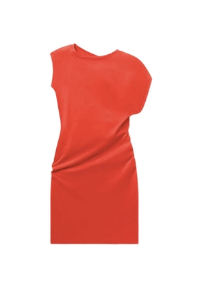 AGOLDE Beth ruched sleeveless mini dress - Red