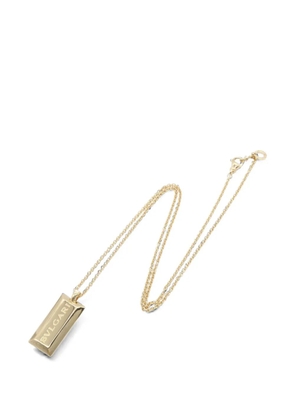 Bvlgari Pre-Owned 2010s Ingot logo-bar pendant necklace - Gold