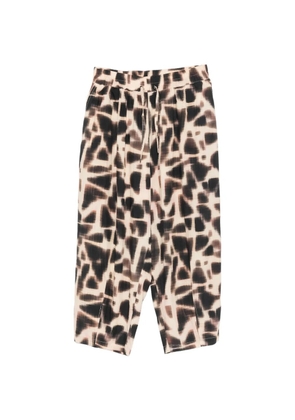PSOPHIA geometric-print drawstring trousers - Neutrals