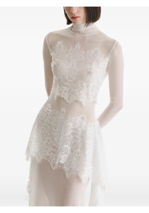 2310 STUDIO lace-trimmed maxi dress - White