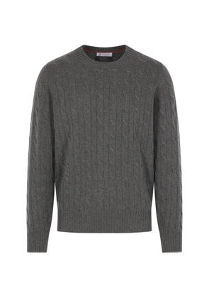 Brunello Cucinelli cable-knit cashmere sweater - Grey