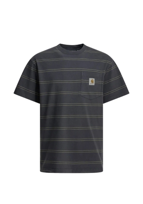 Carhartt WIP striped-print pocket T-shirt - Purple
