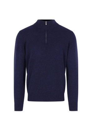 Brunello Cucinelli half-zip cashmere sweater - Blue