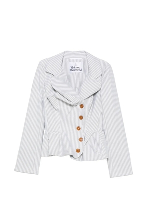 Vivienne Westwood Drunken pinstriped jacket - Grey