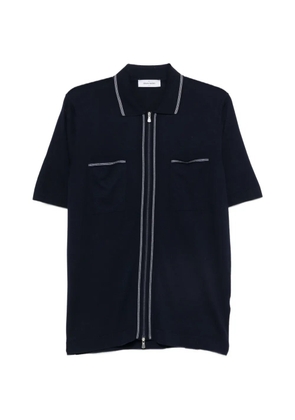Gran Sasso zip-fastening knitted shirt - Blue