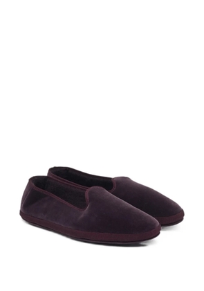 Loro Piana Pre-Owned Venice Walk velvet slippers - Purple