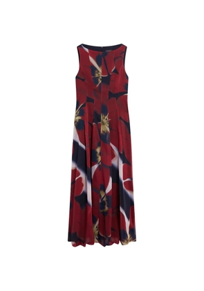 Ted Baker Laynia floral-print bubble-hem maxi dress - Blue
