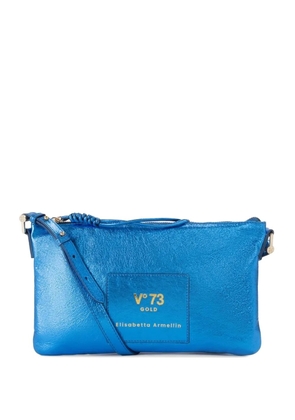 V°73 logo-patch shoulder bag - Blue