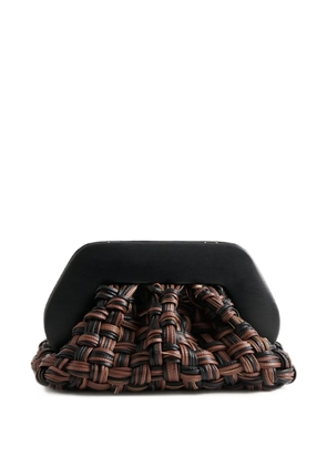 Themoirè Bios woven clutch bag - Black