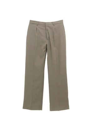 Second/Layer Tio pleated straight-leg trousers - Green