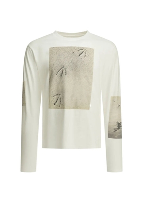 KAPITAL graphic-print long-sleeves T-shirt - White