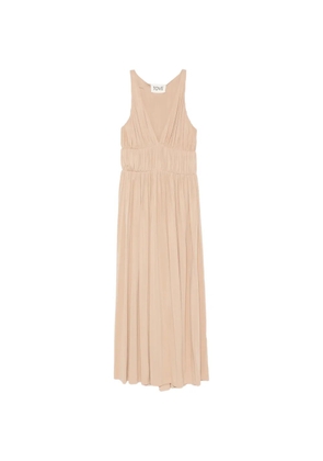 TOVE Ouida pleated maxi dress - Neutrals