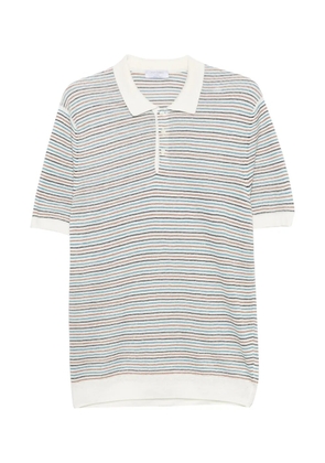 Gran Sasso striped short-sleeve polo shirt - Neutrals