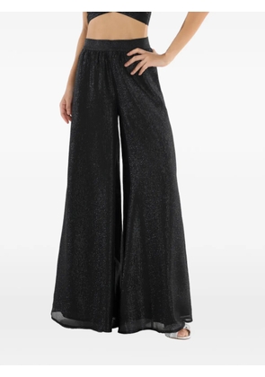 Charlotta Gandolfo glitter-effect palazzo pants - Black
