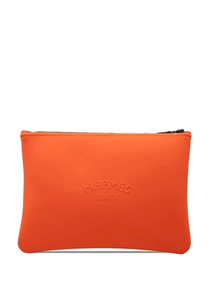 Hermès Pre-Owned 2010-2026 Medium Neoprene Neobain Case clutch bag - Orange