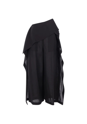 Issey Miyake All Squares asymmetric fold-over trousers - Black