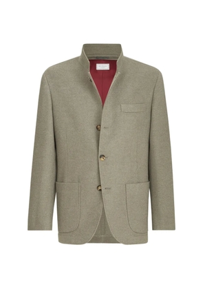Brunello Cucinelli lightweight water-resistant cashmere outerwear blazer - Grey