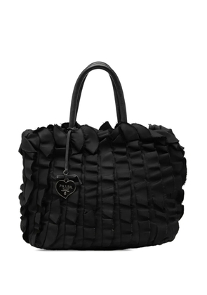 Prada Pre-Owned 2010-2026 Tessuto Ruffle tote bag - Black