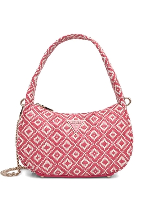 GUESS USA logo-plaque shoulder bag - Pink