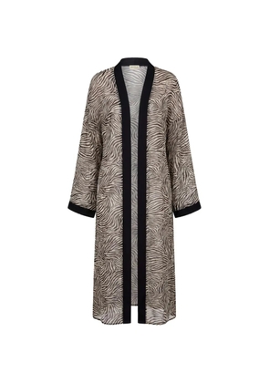 Nicholas Lysandra caftan robe - Neutrals