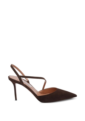 Aquazzura Dynasty suede pumps - Brown