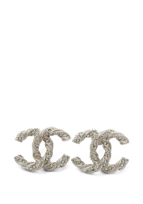 CHANEL Pre-Owned 1986-1988 CC Coco Mark earrings - Silver