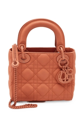 Christian Dior Pre-Owned 2019 mini Ultra Matte Cannage Lady Dior tote bag - Orange