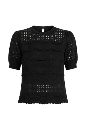 Ulla Johnson Marcelena broderie-anglaise top - Black