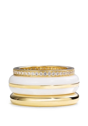 By Pariah embellished stacked rings - Gold
