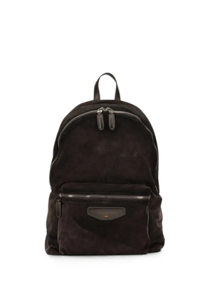 Santoni suede backpack - Brown