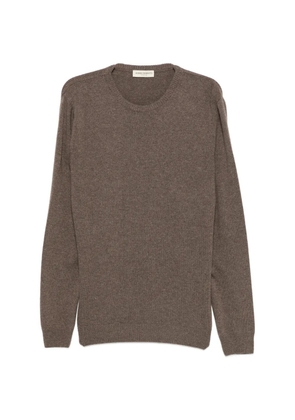 SERGIO MORETTI FIRENZE crew-neck long-sleeve sweater - Brown