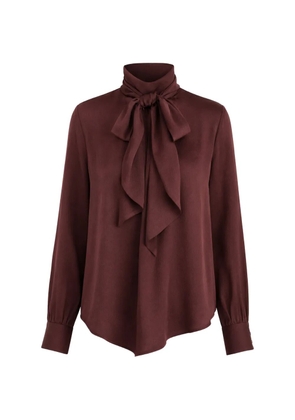 Petar Petrov Mist long-sleeve blouse - Brown
