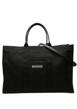 Balenciaga Pre-Owned 2021 Large Canvas Hardware Tote satchel - Black