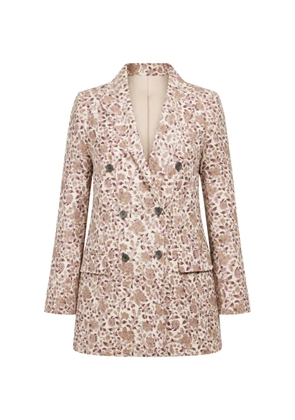 IBRIGU double-breasted coat - Neutrals