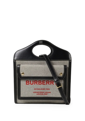 Burberry Pre-Owned logo-print pocket tote bag - Neutrals