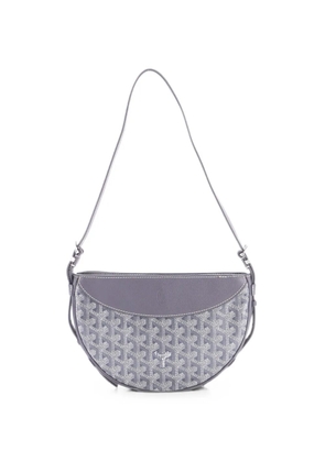 Goyard Pre-Owned Hirondelle Coated Canvas and Leather shoulder bag - Grey