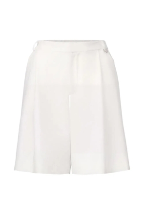 VIKTORIA & WOODS belt-loops pleated shorts - White