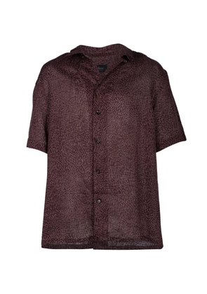 Brioni short-sleeves shirt - Brown