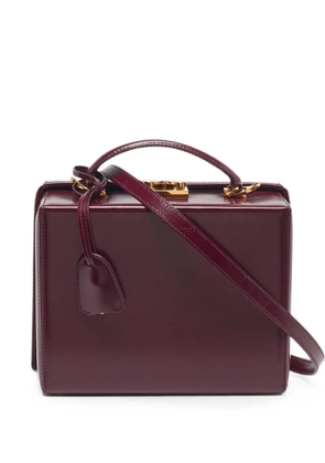 Mark Cross Grace Box leather tote bag - Purple
