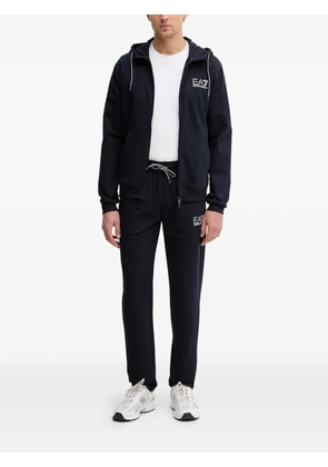 Ea7 Emporio Armani logo-detail hoodie tracksuit - Blue